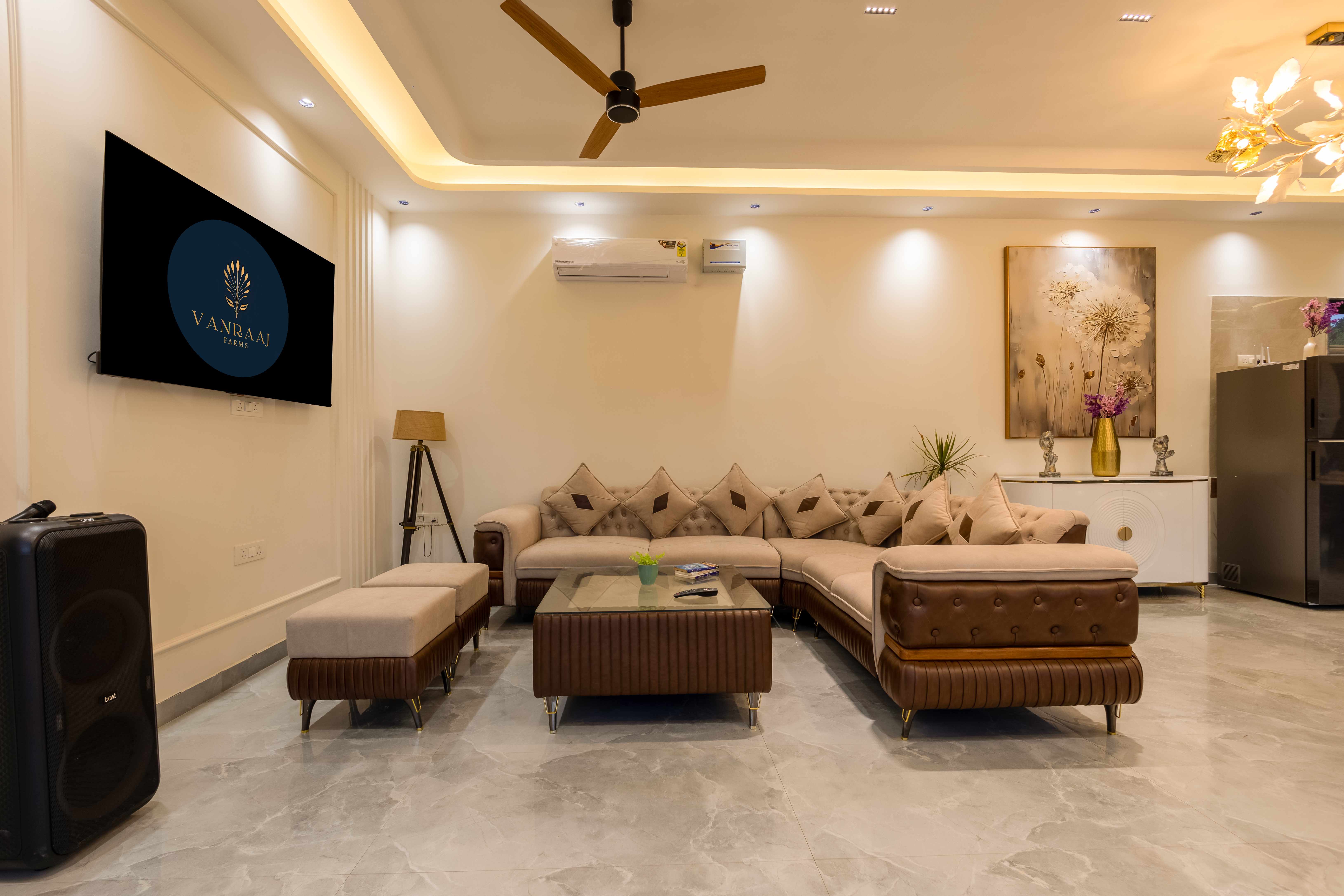 Vanraaj Farms dining and common area