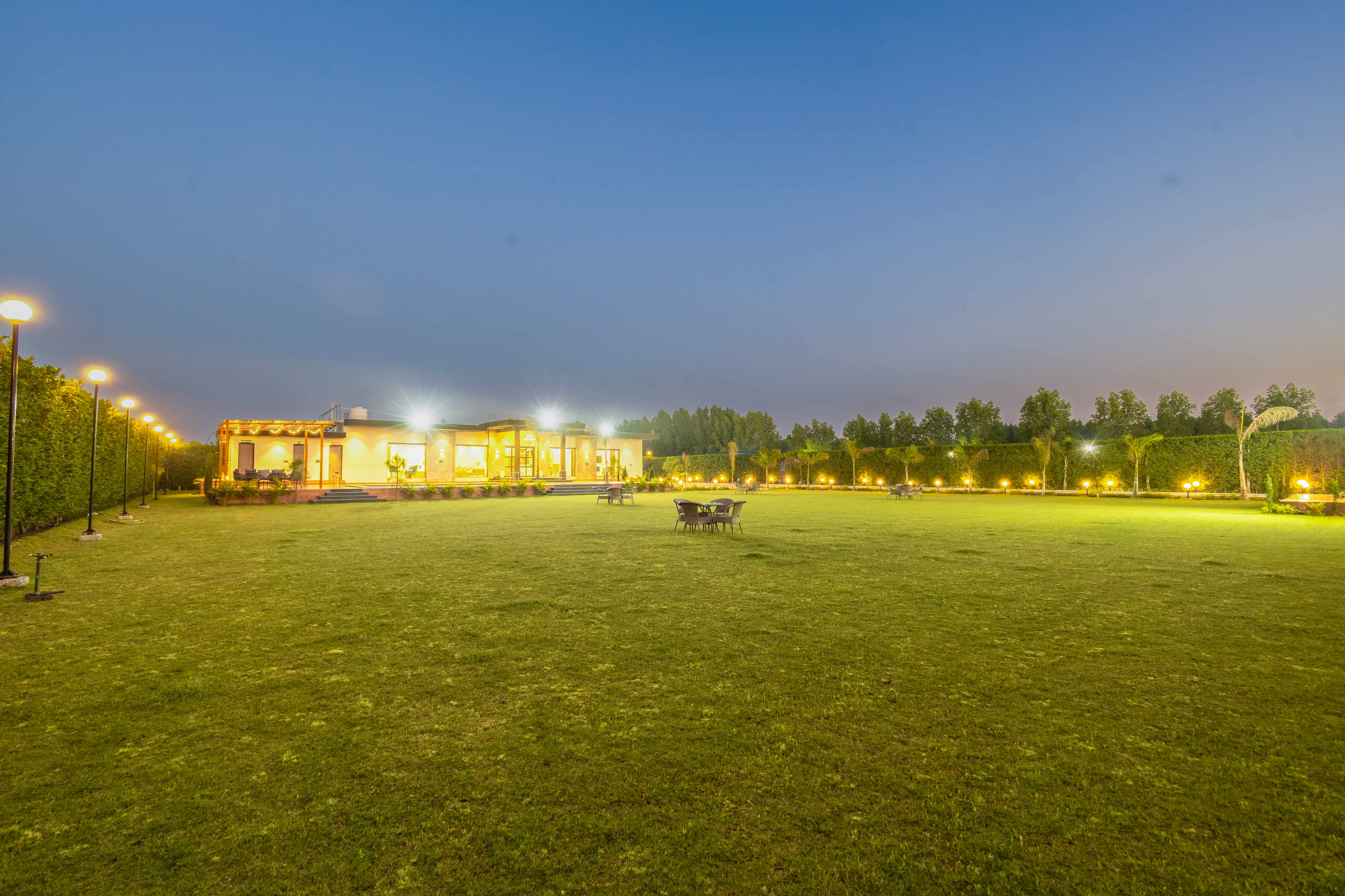 Vanraaj Farms open lawn view